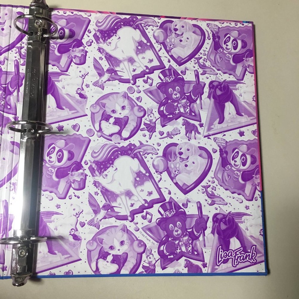 Lisa Frank Ballerina Bunnies 3 Ring Binder - Picture 8 of 10